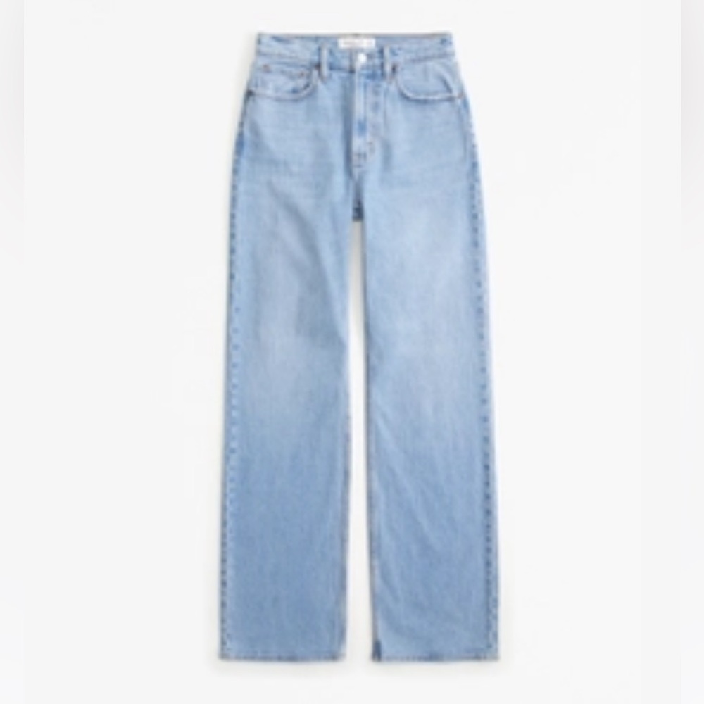 Abercrombie 90s relaxed high rise jean curve love